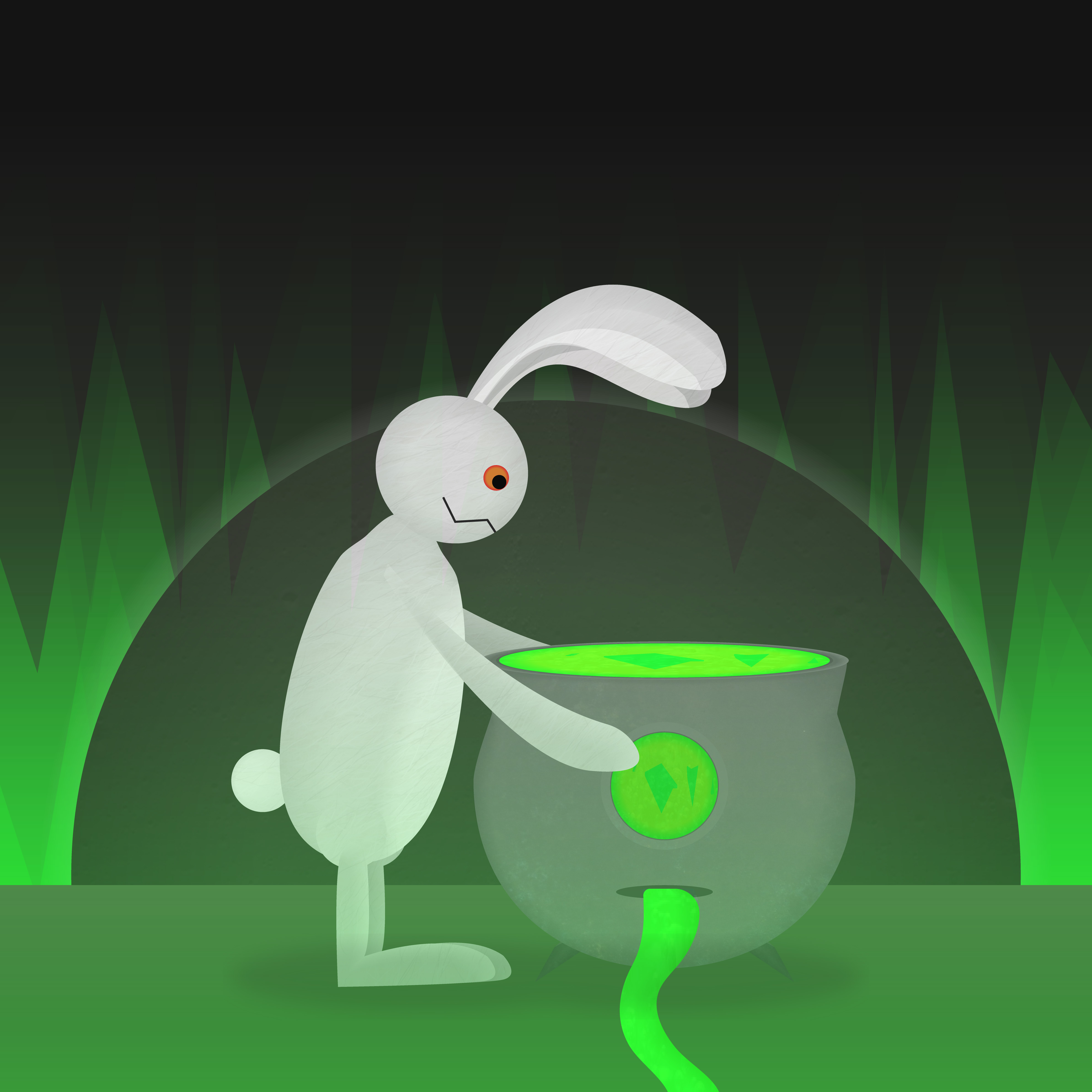 Illustration Green Jello Apocalypse Cauldron